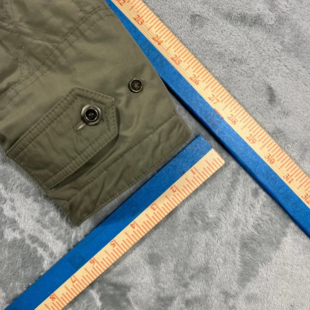 Winter Club Cyclone Down Parka Mens Small Olive Green Quilted Hooded Vintage